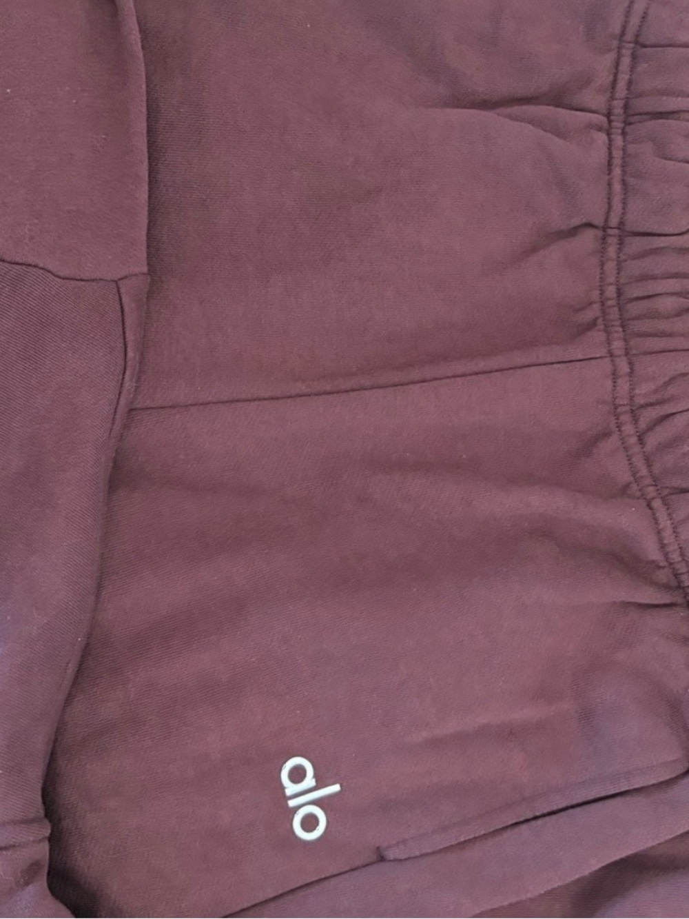 Alo Burgundy Hoodie & Sweatpants Set - Picture 3 of 3